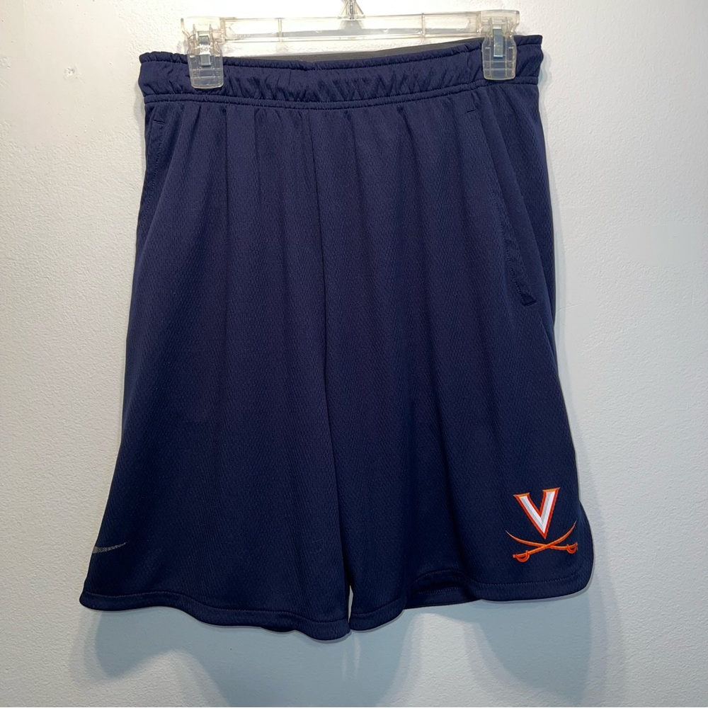 Virginia Cavaliers Nike Athletic Basketball Men Fly Shorts M Blue DRI-FIT 10"